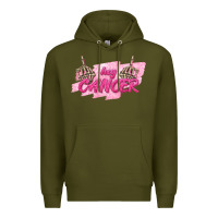 Army Green Hey Cancer Premium Hoodie - texasbilliewilder