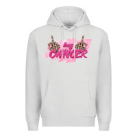 Dove Grey Hey Cancer Premium Hoodie - texasbilliewilder