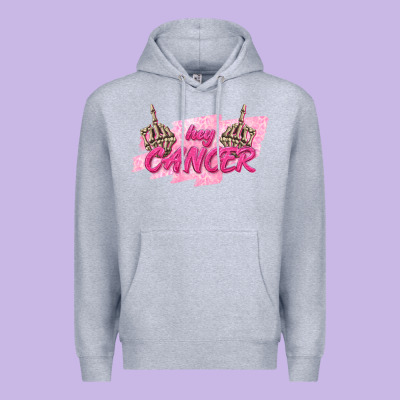Hey Cancer Premium Hoodie Designed By Texasbilliewilder