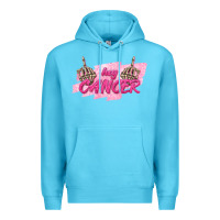 Ocean Blue Hey Cancer Premium Hoodie - texasbilliewilder