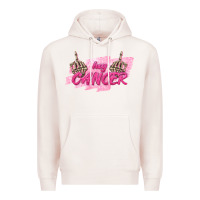 Pale Pink Hey Cancer Premium Hoodie - texasbilliewilder