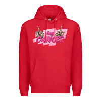 Red Hey Cancer Premium Hoodie - texasbilliewilder