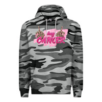 Slate Camo Hey Cancer Premium Hoodie - texasbilliewilder