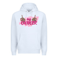 White Hey Cancer Premium Hoodie - texasbilliewilder