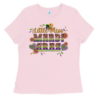 Bubblegum Pink little miss mardi gras Ladies Tee - Artiststas