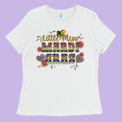 Little Miss Mardi Gras Ladies Tee Designed By Artiststas