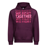 Mauve Wine Together We Fight Urban Hoodie - texasbilliewilder