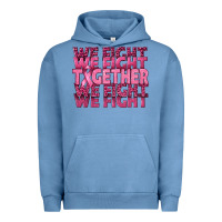 Pigment Pebble Blue Together We Fight Urban Hoodie - texasbilliewilder