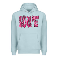 Blue Mist Hope Breast Cancer Premium Hoodie - texasbilliewilder