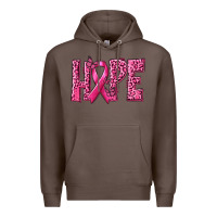 Coffee Hope Breast Cancer Premium Hoodie - texasbilliewilder