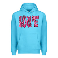 Ocean Blue Hope Breast Cancer Premium Hoodie - texasbilliewilder