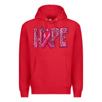 Red Hope Breast Cancer Premium Hoodie - texasbilliewilder
