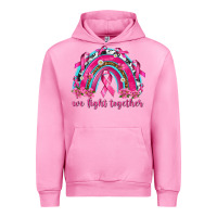 Fuchsia Pink We Fight Together Rainbow Urban Hoodie - texasbilliewilder