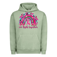 Pigment Oil Green We Fight Together Rainbow Urban Hoodie - texasbilliewilder