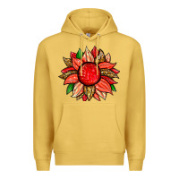 Antique Gold strawberry sunflower Premium Hoodie - Zillion Design Studio