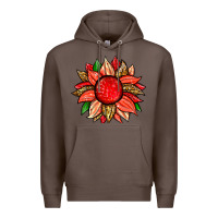 Coffee strawberry sunflower Premium Hoodie - Zillion Design Studio
