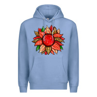 Colony Blue strawberry sunflower Premium Hoodie - Zillion Design Studio