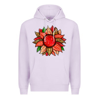 Lilac strawberry sunflower Premium Hoodie - Zillion Design Studio