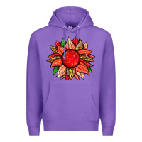 Purple strawberry sunflower Premium Hoodie - Zillion Design Studio