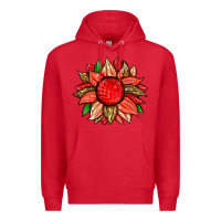 Red strawberry sunflower Premium Hoodie - Zillion Design Studio