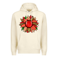 Sandshell strawberry sunflower Premium Hoodie - Zillion Design Studio