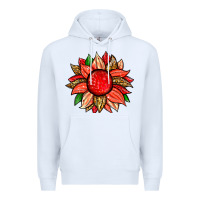 White strawberry sunflower Premium Hoodie - Zillion Design Studio
