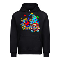 Black autism sunflower gnome Urban Hoodie - Zillion Design Studio