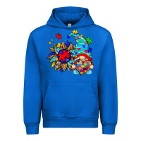 Cobalt autism sunflower gnome Urban Hoodie - Zillion Design Studio