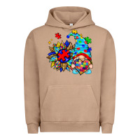 Pigment Burro autism sunflower gnome Urban Hoodie - Zillion Design Studio