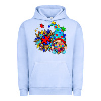 Pigment Grape Ice autism sunflower gnome Urban Hoodie - Zillion Design Studio