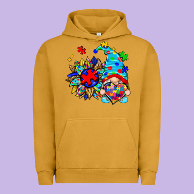 Autism Sunflower Gnome Urban Hoodie Designed By Zillion Design Studio