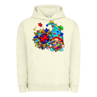 Pigment Pistachio autism sunflower gnome Urban Hoodie - Zillion Design Studio
