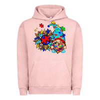 Pigment Salmon autism sunflower gnome Urban Hoodie - Zillion Design Studio