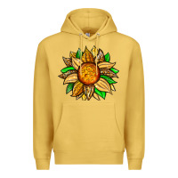 Antique Gold pineapple sunflower Premium Hoodie - Zillion Design Studio