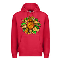 Cardinal pineapple sunflower Premium Hoodie - Zillion Design Studio
