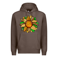 Coffee pineapple sunflower Premium Hoodie - Zillion Design Studio