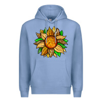 Colony Blue pineapple sunflower Premium Hoodie - Zillion Design Studio