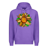 Purple pineapple sunflower Premium Hoodie - Zillion Design Studio