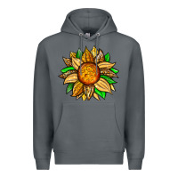 Rock pineapple sunflower Premium Hoodie - Zillion Design Studio