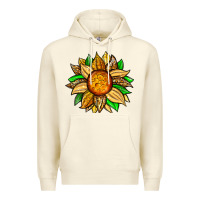 Sandshell pineapple sunflower Premium Hoodie - Zillion Design Studio