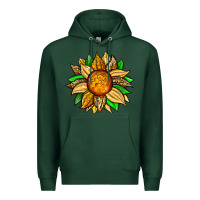 Sports Green pineapple sunflower Premium Hoodie - Zillion Design Studio