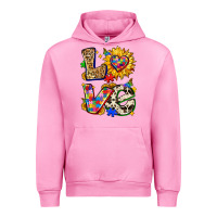 Fuchsia Pink autism love Urban Hoodie - Zillion Design Studio
