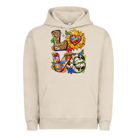 Pigment French Oak autism love Urban Hoodie - Zillion Design Studio