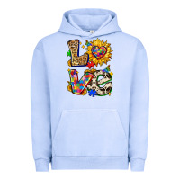 Pigment Grape Ice autism love Urban Hoodie - Zillion Design Studio
