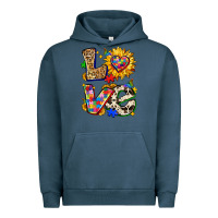 Pigment Midnight Navy autism love Urban Hoodie - Zillion Design Studio