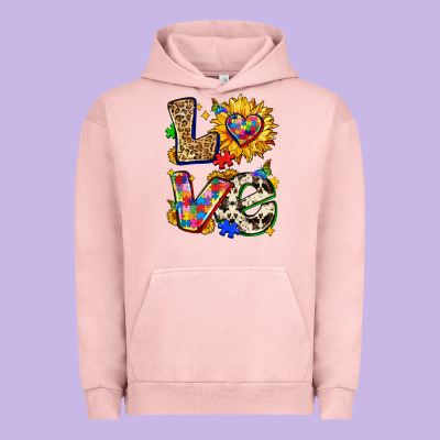 Autism Love Urban Hoodie Designed By Zillion Design Studio