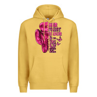 Antique Gold Her Fight Is Our Fight Cancer Premium Hoodie - texasbilliewilder