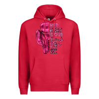 Cardinal Her Fight Is Our Fight Cancer Premium Hoodie - texasbilliewilder