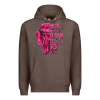 Coffee Her Fight Is Our Fight Cancer Premium Hoodie - texasbilliewilder