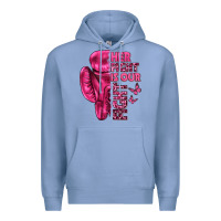 Colony Blue Her Fight Is Our Fight Cancer Premium Hoodie - texasbilliewilder